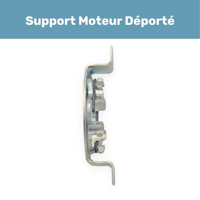 Support moteur déporté pour volet roulant